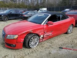 Salvage cars for sale at Waldorf, MD auction: 2012 Audi A5 Prestige