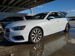 Salvage cars for sale at West Palm Beach, FL auction: 2020 Audi A4 Premium Plus