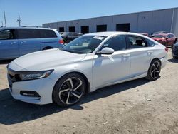 Salvage cars for sale at Jacksonville, FL auction: 2019 Honda Accord Sport