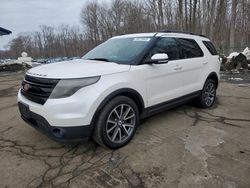 Salvage cars for sale at East Granby, CT auction: 2015 Ford Explorer XLT