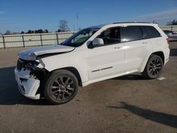 Salvage cars for sale at Dunn, NC auction: 2018 Jeep Grand Cherokee Overland