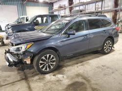 Salvage cars for sale at Eldridge, IA auction: 2017 Subaru Outback 2.5I Limited