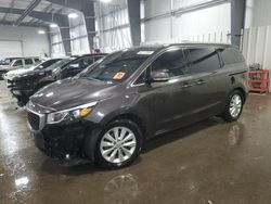 KIA Sedona ex salvage cars for sale: 2016 KIA Sedona EX