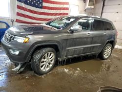 Salvage cars for sale at Lyman, ME auction: 2017 Jeep Grand Cherokee Limited