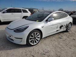 Salvage cars for sale at Haslet, TX auction: 2018 Tesla Model 3