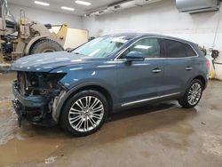 Salvage cars for sale at Davison, MI auction: 2016 Lincoln MKX Reserve