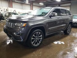 SUV salvage a la venta en subasta: 2017 Jeep Grand Cherokee Overland