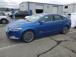 Salvage cars for sale at Vallejo, CA auction: 2017 Ford Fusion Titanium Phev