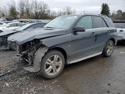 Salvage cars for sale at Portland, OR auction: 2012 Mercedes-Benz ML 350 4matic