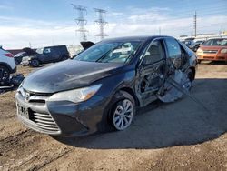 Salvage cars for sale at Elgin, IL auction: 2015 Toyota Camry LE