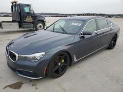 Salvage cars for sale at Grand Prairie, TX auction: 2016 BMW 740 I