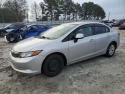 Salvage cars for sale from Copart Loganville, GA: 2012 Honda Civic LX