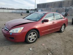 Salvage cars for sale from Copart Fredericksburg, VA: 2007 Honda Accord EX