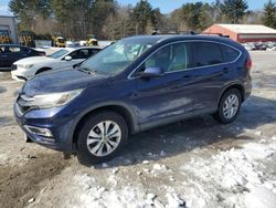 Salvage cars for sale at Mendon, MA auction: 2016 Honda CR-V EX