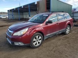 Salvage cars for sale at Colorado Springs, CO auction: 2011 Subaru Outback 2.5I Limited