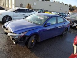 Salvage cars for sale from Copart Exeter, RI: 2021 Hyundai Elantra SEL