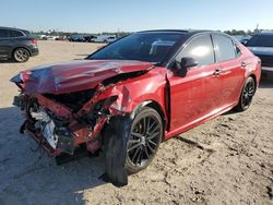 Salvage cars for sale at Houston, TX auction: 2021 Toyota Camry XSE