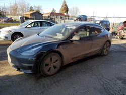 Salvage cars for sale at auction: 2021 Tesla Model 3