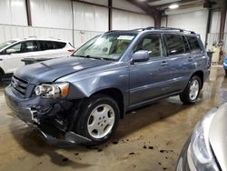 Salvage cars for sale at West Mifflin, PA auction: 2006 Toyota Highlander Limited