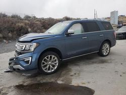 Salvage cars for sale at Reno, NV auction: 2018 Ford Expedition Platinum