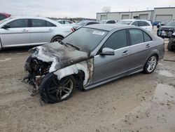 Salvage cars for sale at Kansas City, KS auction: 2012 Mercedes-Benz C 250