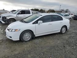 Salvage cars for sale at Sacramento, CA auction: 2009 Honda Civic Hybrid