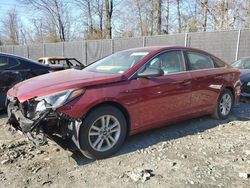 Salvage cars for sale at Waldorf, MD auction: 2015 Hyundai Sonata SE