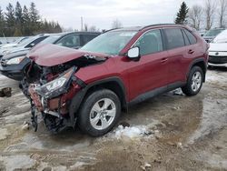 Salvage cars for sale at Bowmanville, ON auction: 2021 Toyota Rav4 XLE