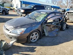 Salvage cars for sale at Wichita, KS auction: 2007 Honda Accord EX