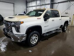 Salvage trucks for sale at Ham Lake, MN auction: 2022 Chevrolet Silverado K3500 LTZ