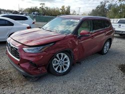 2021 Toyota Highlander Hybrid Limited en venta en Riverview, FL