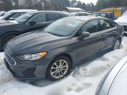 Salvage cars for sale at North Billerica, MA auction: 2019 Ford Fusion SE