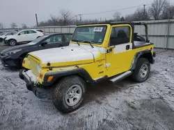 Jeep Wrangler salvage cars for sale: 2000 Jeep Wrangler / TJ Sport