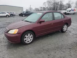 Salvage cars for sale at Gastonia, NC auction: 2002 Honda Civic EX