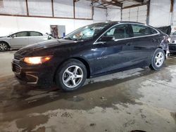 Salvage cars for sale at Lexington, KY auction: 2017 Chevrolet Malibu LS