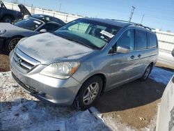 Salvage cars for sale at Elgin, IL auction: 2006 Honda Odyssey EXL