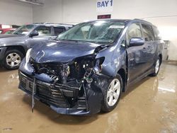 Salvage cars for sale at Elgin, IL auction: 2018 Toyota Sienna LE