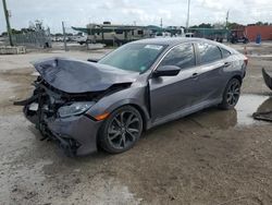 Salvage cars for sale at Homestead, FL auction: 2019 Honda Civic Sport