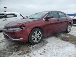 Salvage cars for sale at Woodhaven, MI auction: 2015 Chrysler 200 Limited