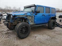 Salvage cars for sale at Chicago Heights, IL auction: 2015 Jeep Wrangler Unlimited Sahara