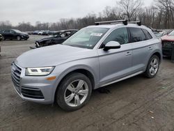 Salvage cars for sale at Ellwood City, PA auction: 2019 Audi Q5 Premium Plus