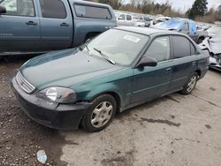 Salvage cars for sale at Portland, OR auction: 1999 Honda Civic Base