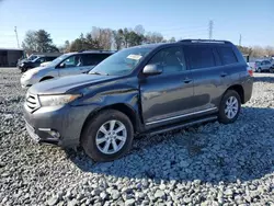 Toyota Highlander Base salvage cars for sale: 2012 Toyota Highlander Base