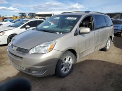 Salvage cars for sale at auction: 2004 Toyota Sienna XLE