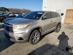 Salvage cars for sale at Windsor, NJ auction: 2015 Toyota Highlander LE