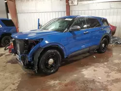 Salvage cars for sale at Lansing, MI auction: 2022 Ford Explorer Police Interceptor