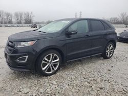 Salvage cars for sale at Barberton, OH auction: 2015 Ford Edge Sport