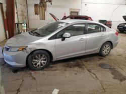 Salvage cars for sale at Ham Lake, MN auction: 2012 Honda Civic LX