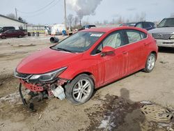 Vehiculos salvage en venta de Copart Pekin, IL: 2018 Chevrolet Cruze LT