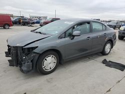 Honda salvage cars for sale: 2013 Honda Civic HF